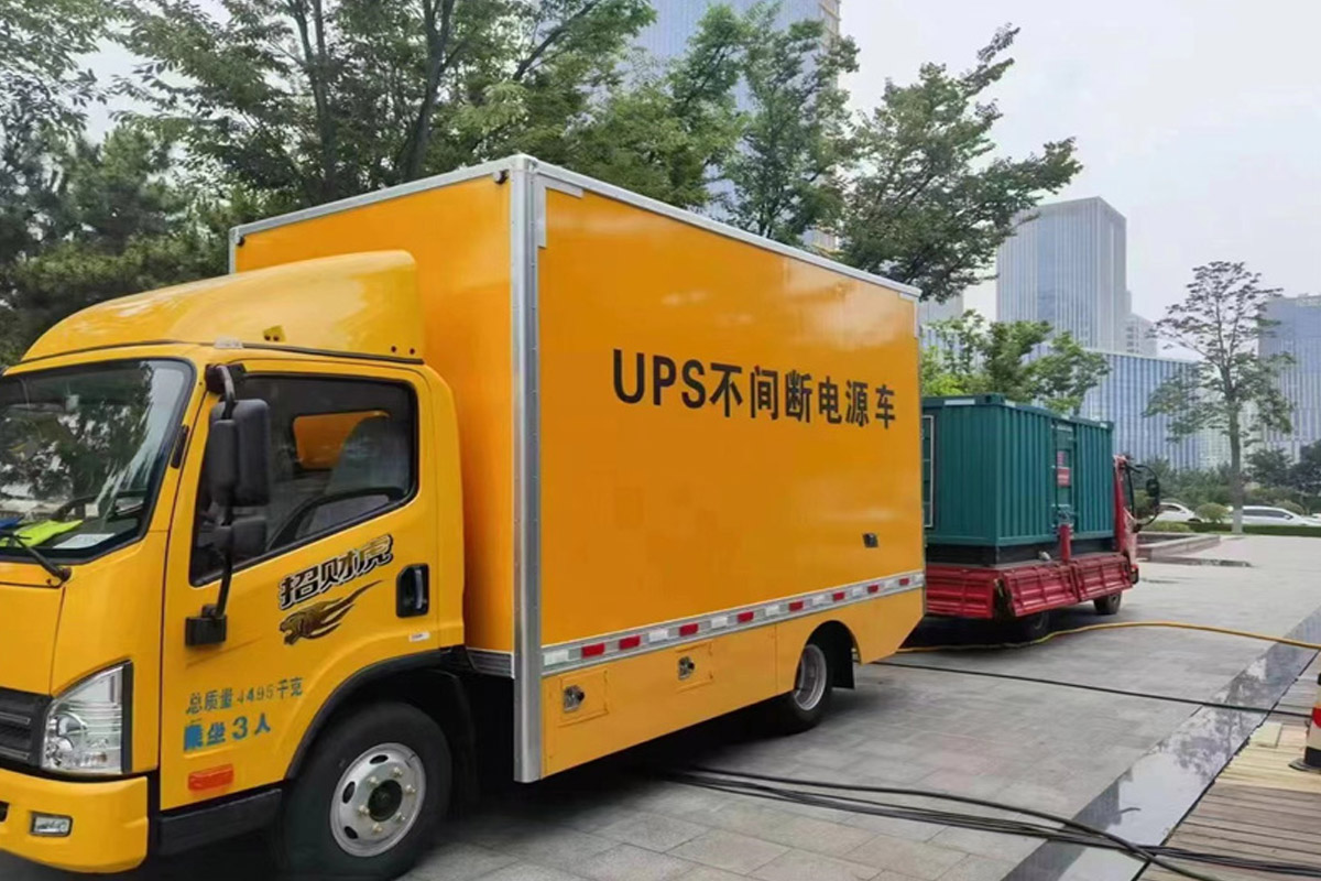 衡南发电机租赁施工现场