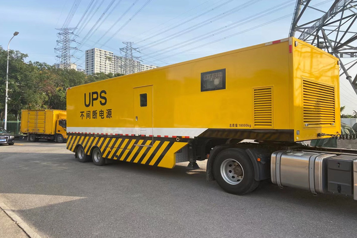 衡南发电机租赁施工现场